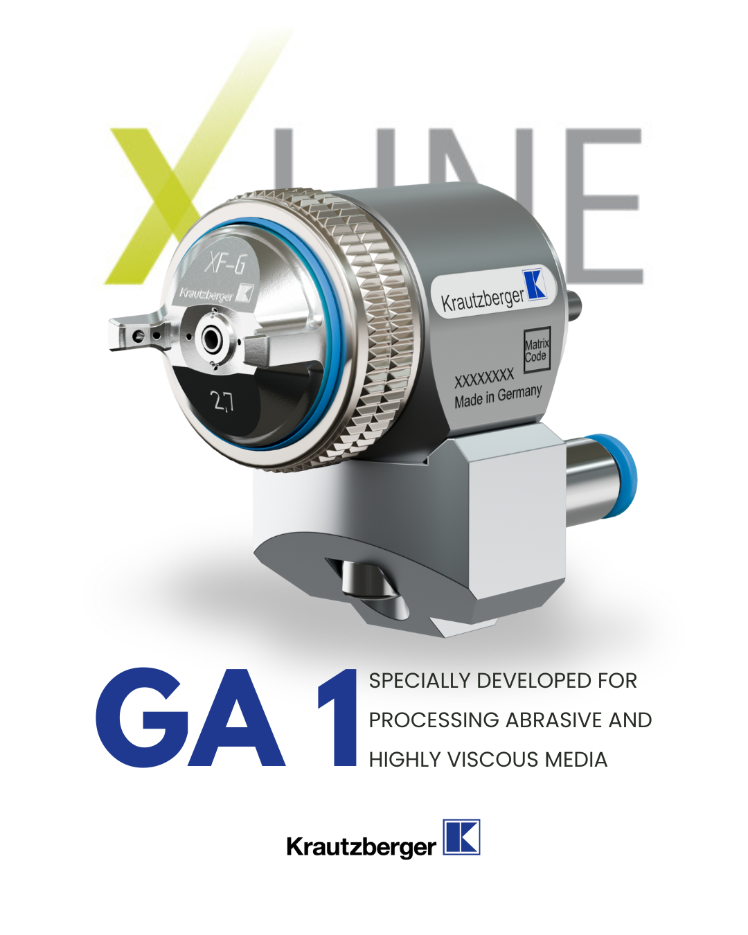 Automatyczny pistolet natryskowy dla mediów ekstremalnie ściernych